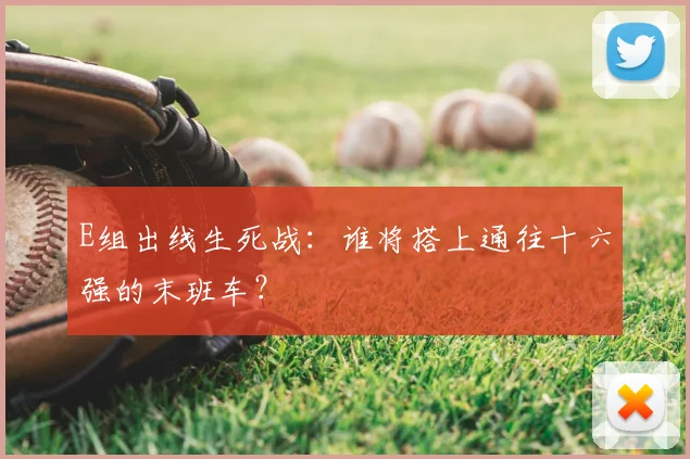 E组出线生死战：谁将搭上通往十六强的末班车？